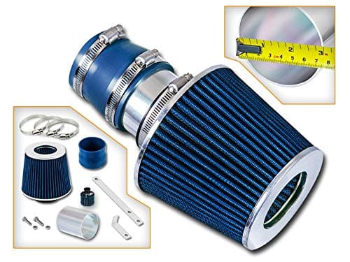 Rtunes Racing Short Ram Air Intake Kit + Filter Combo BLUE Compatible For 99-04 Volkswagen Golf/Jetta/GTI (1.8T / 2.0L / VR6) …
