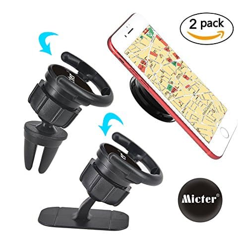 Car Mount For Pop Socket,2Pack Dashboard Desk Wall Mount For Pop Stands Socket And Grips To Hold Iphone Cellphone,Vent Mount and Stick-to Mount,Easier Gps Calling And Navigation