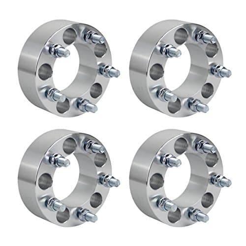 Wheel Spacers For Jeep, RACPLUS 4PCS Wheel Spacers 2 inch 5x4.5/5x114.3 Wheel Spacers Wheel Adapters For Jeep Wrangler Cherokee Liberty Grand Cherokee Comanche (1/2"x 20 studs, 87.1mm Bore)