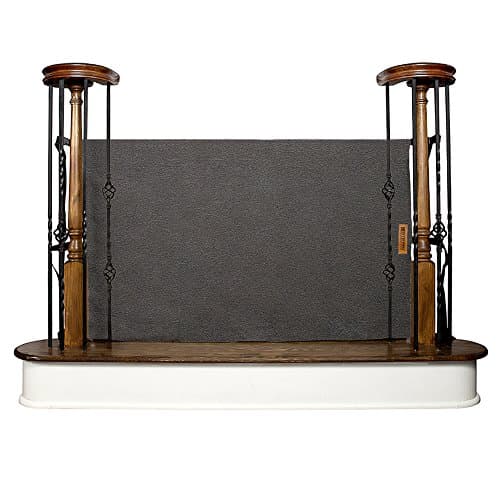 Stair Barrier Banister To Banister Basic Gate - Size: W, Heather Grey, Wide