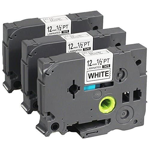 Royplus 3 Pack Compatible Brother P-touch TZe231 TZ231 Laminated Label Tape Black on White, 12mm x 8m (0.47 Inch x 26.2 ft) Tapes for Brother P Touch Label Maker