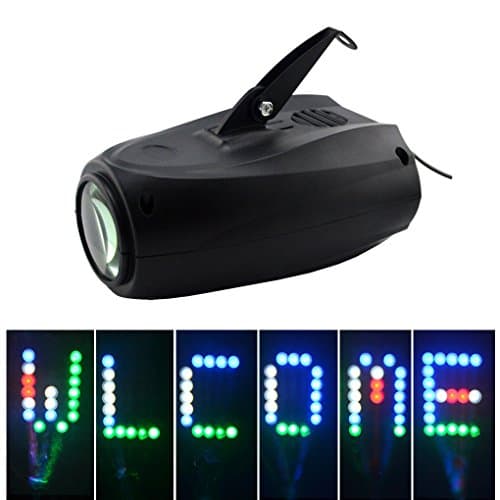 Mini 64 LEDs RGBW Sound Active 24 Lattice Patterns Christmas Halloween Projector Lights Home Party DJ Show Stage Lighting LED-M03