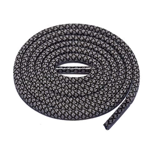 Round Athletic Shoelaces 2 Pair - For Mountaineering Hiking Walking Boot Thick Shoelace String Rope Shoe Laces