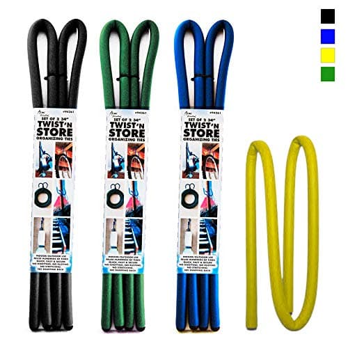 2Pc Twist N Stay Store Heavy Duty Fasteners Cable Zip Ties Organizing 30 LB Home