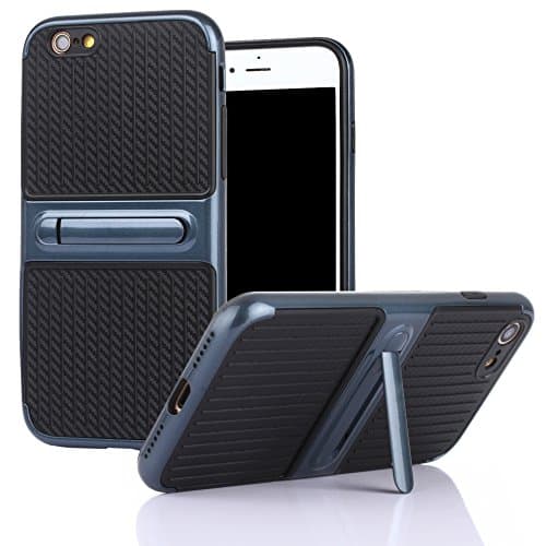 iPhone 6/6S Case, Vecan [Dual Layer Protection] with Kickstand Hard Plastic and Soft TPU Phone Case for iPhone 6 and iPhone 6S 4.7 inch