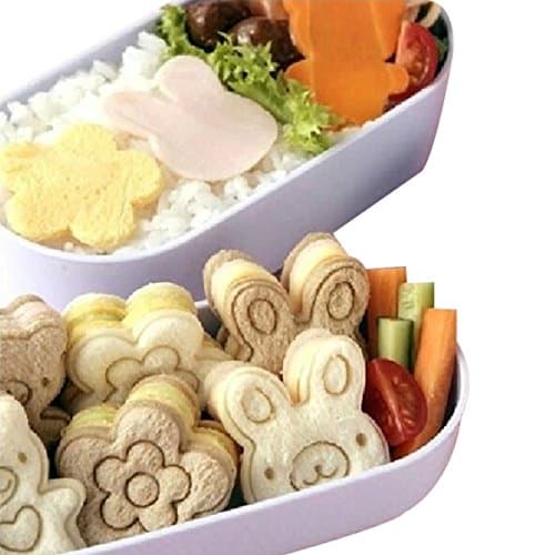 SeaISee Rabbit Bear Flower Shape DIY Sandwich Bread Cutter Mold Mould