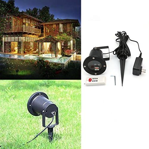 XH Outdoor Waterproof Blinking Laser Lights with Remote Control Landscape Star Projector for Seasonal Decorative, Valentine, Holiday, Wedding, Christmas Party