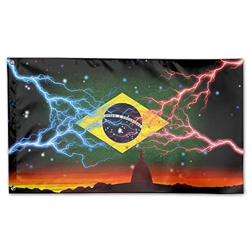 Brazil Deluxe Flag, 3 X 5', Multicolor.