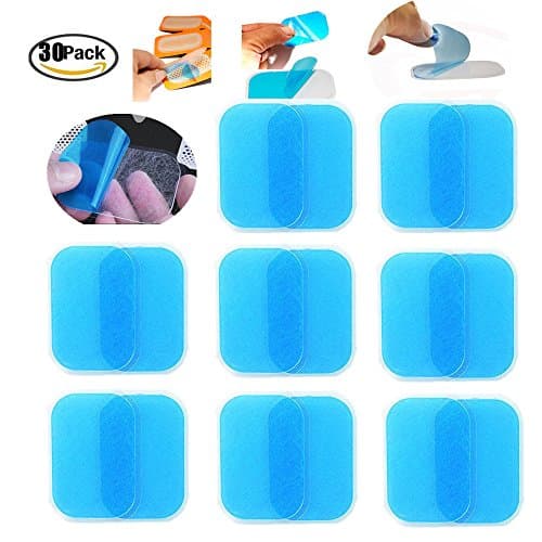 Replacement gel sheet for Abdominal Toning Belt, Replacement Gel Pads for EMS AB Trainer Waist Trimmer Belt ABS Toner Body Muscle Trainer (30p)