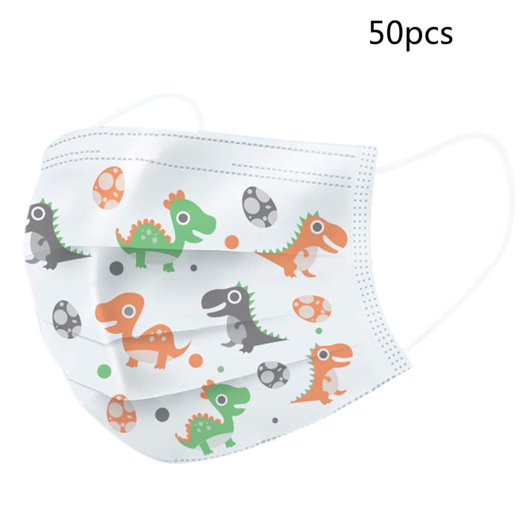 Eliky 50pcs 4 Layer Disposable Industry Loop Dust Mouth Protector Black