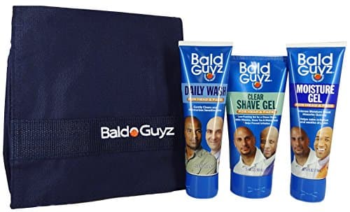 Bald Guyz 3-Piece FULL-SIZE Gift Set with Grooming Travel Bag