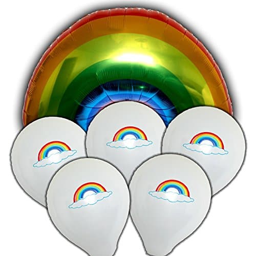 Aborable Rainbow Shape 36" Mylar Balloon Decoration Kit