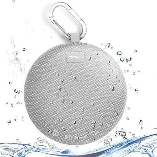 Bluetooth Speakers,iGOKU Portable Bluetooth 4.1 Wireless Sport Speakers with Built-in Mic,Micro SD Slot,Waterproof IPX5,Perfect Speaker Compatible with iPad/iPhone/Samsung and More other Device(Grey)