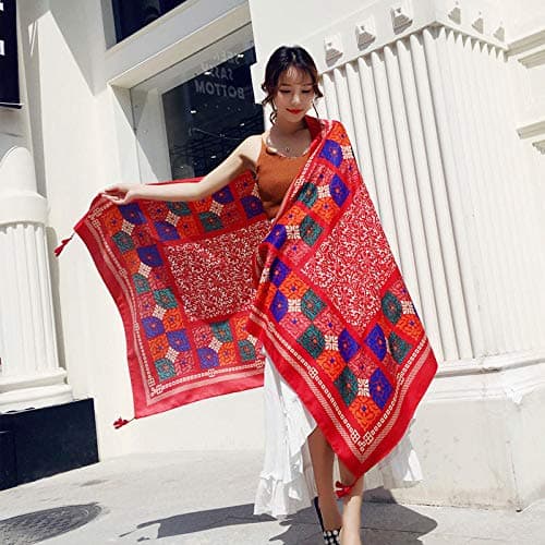 jsauwi Portable highly Absorbent Compact Lightweight Antibacterial and Quick Dry Lightweight Comfortable Beach beach travel scarf vacation sunscreen