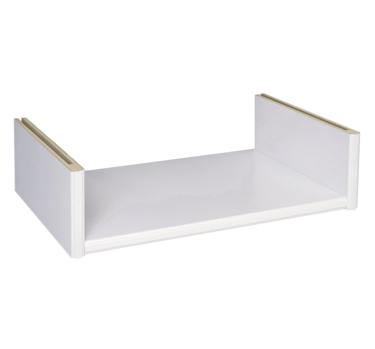 Creative Connectors Modular Floating Wall Shelf - addon to 22" Corner Shelf (White)