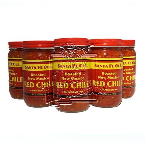 Santa Fe Ole Roasted New Mexico Red Chile Medium (6)