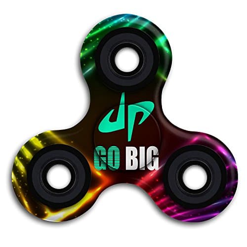 Mint Green Dude Perfect Tri-Spinner Fidget Spinner Focus Toy Stress Reducer EDC Focus Toy For Kid And Adult High Speed Relieving ADHD, OCD, Anxiety