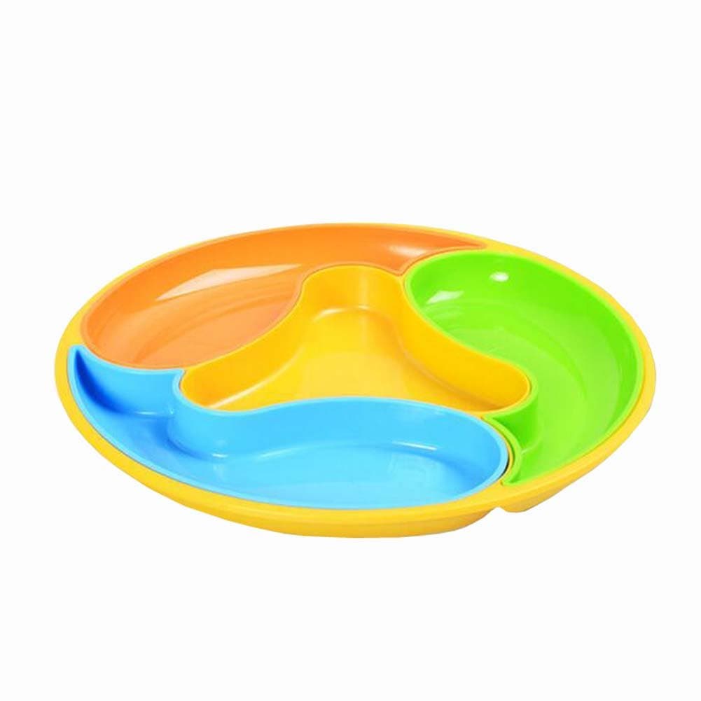 Fayear Multi Sectional Acrylic Snack Dish Bowl Plate for Candy Fruit Nuts Serving Bowl Set/Tray/Sharing Platter