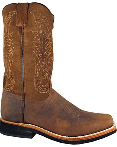 | Boonville Series | Men’s Western Boot | Square Toe | Quality Leather | Crepe Sole & Walking Heel | Man-Made Lining & Leather Upper | Steel Shank