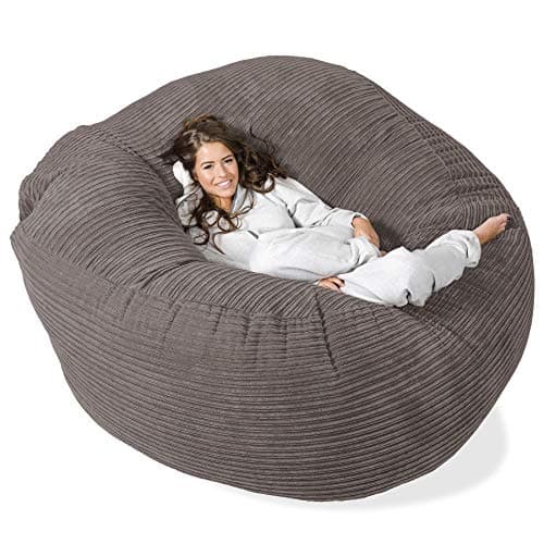 The Lounge Pug Mega Mammoth Sofa Bean Bag - Steel