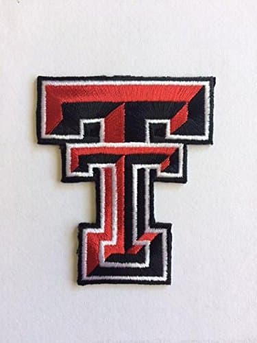 University Texas Tech Embroidered Iron On/ Sew on Badge Patch Emblem 3 Inches