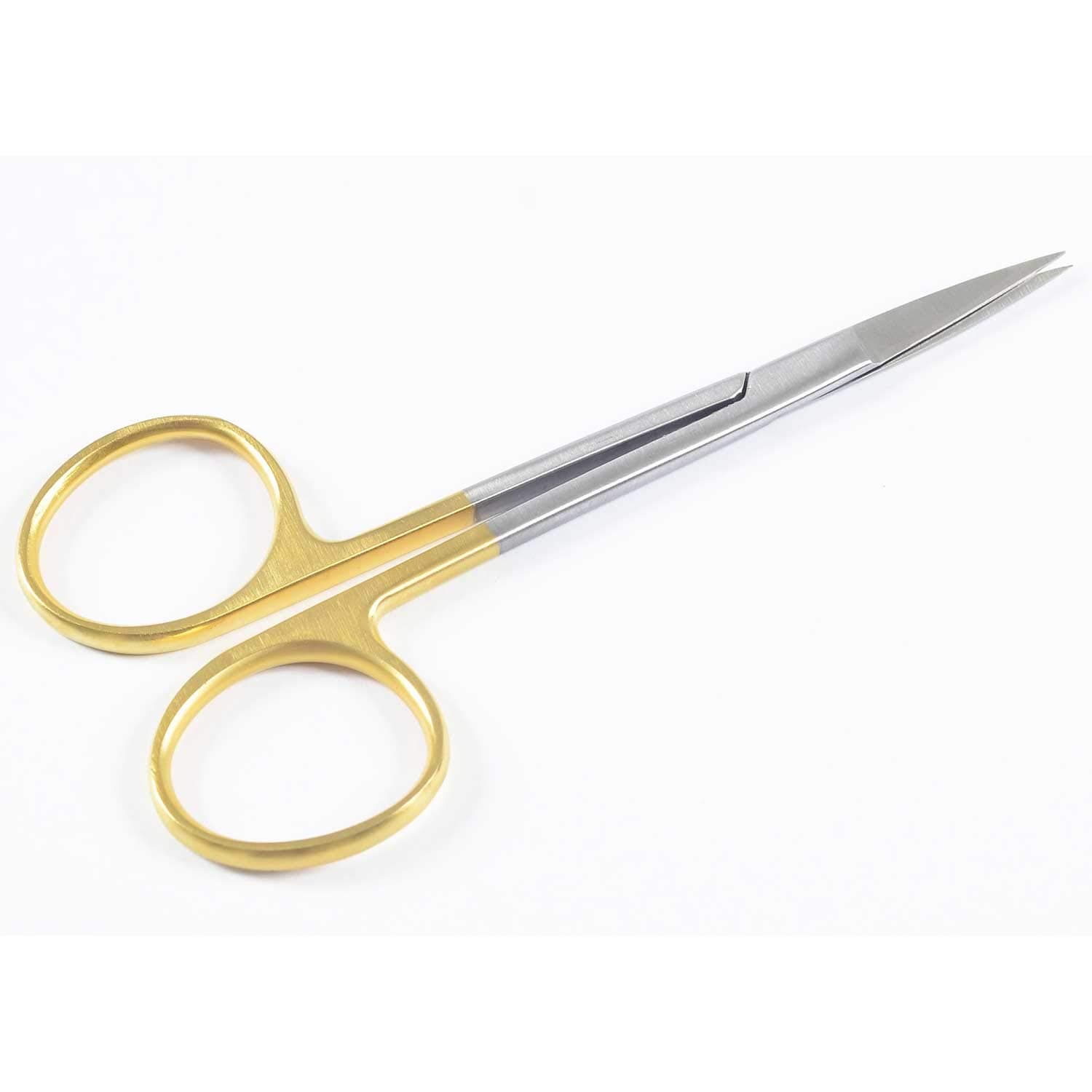 Zikimed Iris Operating Scissors Straight T.C Blades Stainless Steel 10.5 Cm Long