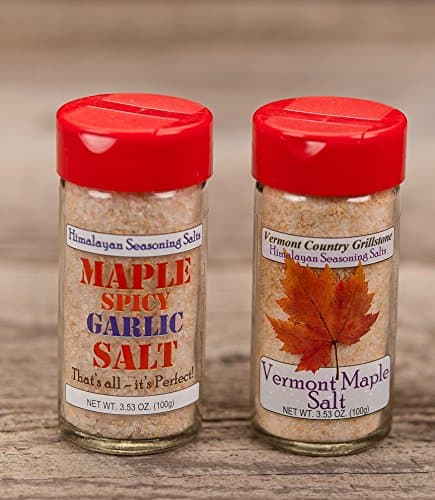 Double Pack Sale - Vermont Maple Salt and Vermont Maple Spicy Garlic Salt