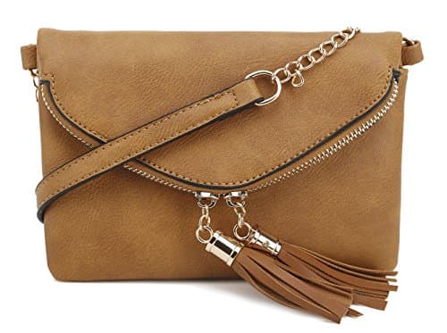 Lily Jane Crossbody Tassel Bag with Adjustable Chain Strap