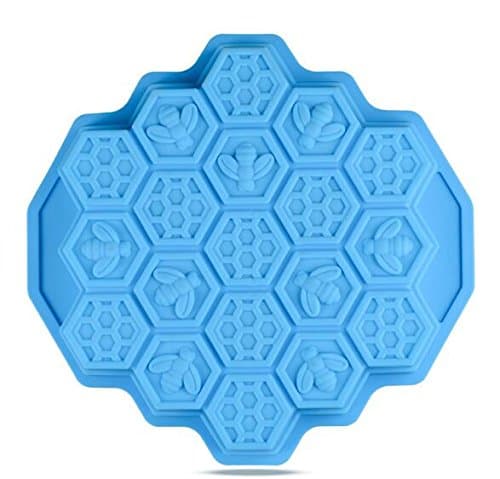 Bee Honeycomb Cake Mold For Soap Silicone（blue）