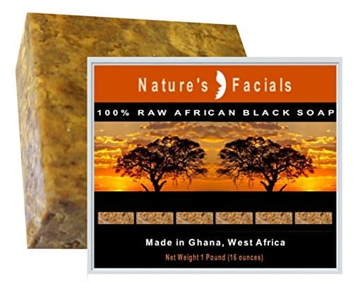 #1 BEST Raw African Black Soap Authentic Superb Normal skin Acne Sensitive Eczema Psoriasis Oily Skin &amp; Blemishes 1LB (16 Oz) (1)