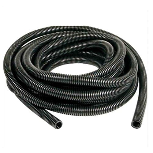 Supmico Black 13mm Width Split Loom Wire Flexible Tubing Conduit Hose Cover Car Cable Audio 6M Length