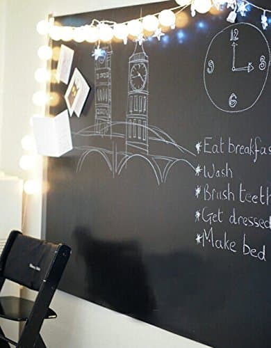 DITOP® Sticky Back Chalkboard Contact Paper Roll - Removable Decorative Blackboard Chalkboard Wall 18" x 59" (45cm x 150cm)