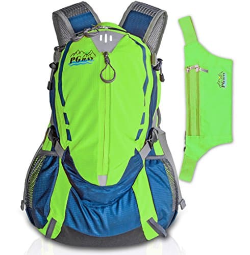 Travel Backpack &amp; Waist Pack (Green)