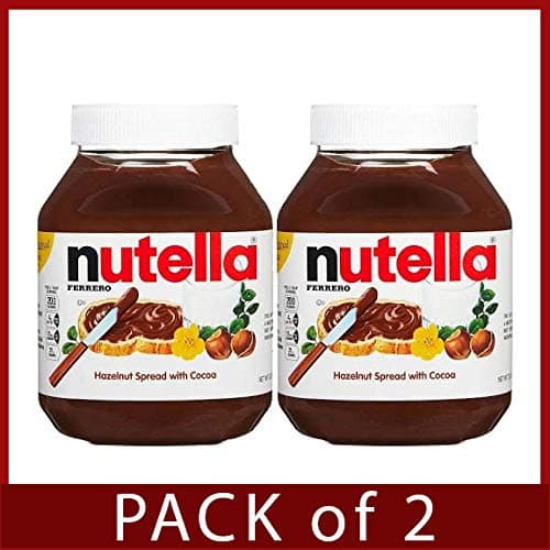 Nutella Hazelnut Spread with Cocoa - 4 count 33.5 oz jars (Pack of 2)