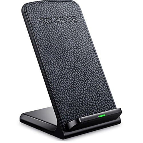 BCT iPhone X Wireless Charger, QI Fast Wireless Charging Pad Stand for Samsung Galaxy Note 8 S8 S8 Plus S7 Edge S7 S6 Edge Plus Note 5, Standard Charge for Apple iPhone X 8 8 Plus (NO AC Adapter)