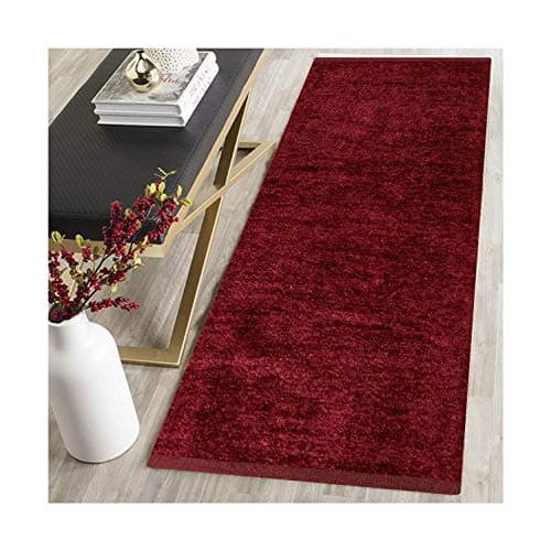 NIMKOS Polyester Blend Soft Indoor Modern Shag Area Rug Carpet with Feather Touch for Dining Room, Living Room, Home Bedroom, 22X48 Inch (Multi)
