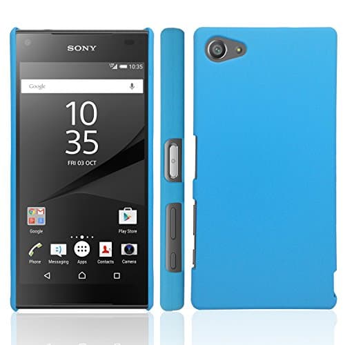 Sony Xperia Z5 compact Case, YUCHIC Ultra-thin Soft Feel Perfect Fit PC Hard Case Cover for SONY XPERIA Z5 COMPACT (2015 SmartPhone Model / Smallest Version / XPERIA Z5 MINI) LIGHT BLUE