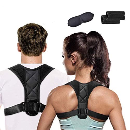 Posture Corrector for Women and Men - Adjustable Upper Back Brace for Clavicle Support and Pain Relief from Neck, Back & Shoulder - Correct Slouching, Hunching & Bad Posture