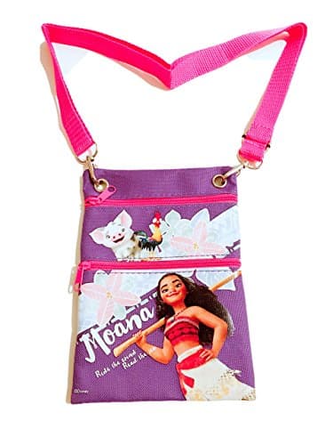 Disney Moana Multi Purpose Shoulder/ID Bag, Purple