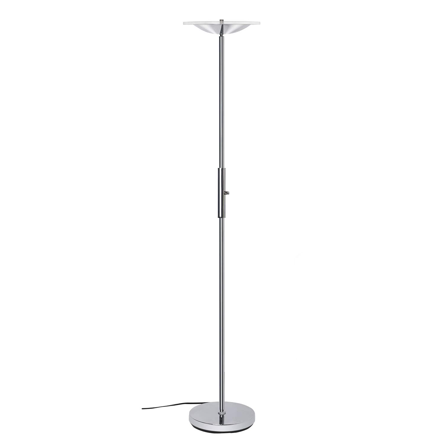 LED Torchiere Floor Lamp, SUNLLIPE Super Bright 18W Dimmable Uplight Adjustable Floor Lamp, Modern 70.5" Tall Standing Pole Light, Compatible with Wall Switch for Reading, Office, Living Room, Bedroom