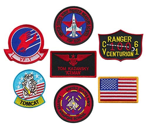 US Naval Aviator Top Gun Fighter Tactics Patch set of 6 and a FREE Patch