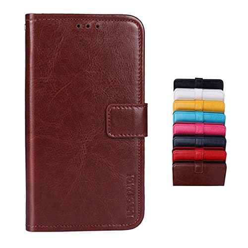 SHIEID Case for Oukitel K7 Case Wallet Leather Flip Case Card Slots Secure Magnetic Closure Lock Leather Case Suitable for Oukitel K7 With bracket function (Brown)