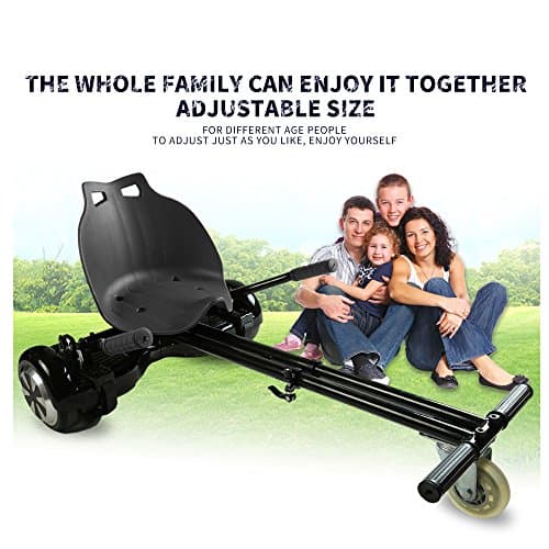 Go-Kart Equipment Adjustable for 6.5, 8, 10 inch Hoverboard, Karting Bracket for two wheel smart electric scooter, Perfect Karting Experience, 2016 Christmas Gift (Balance Hover Board not Included)