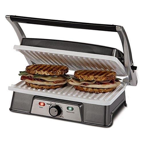 KCASA KC-FM10 Burger Grill Sandwich Maker 2-slice Panini Maker Press Steak Griller Kitchen Appliance