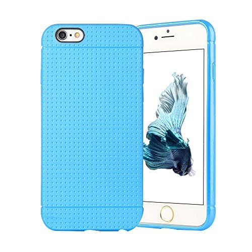 iPhone 6/6s Case, COSHIN Premium Quality soft TPU Bumper Case Anti-slip Shockproof Armor Protective Case for 4.7 inch (Grip blue)