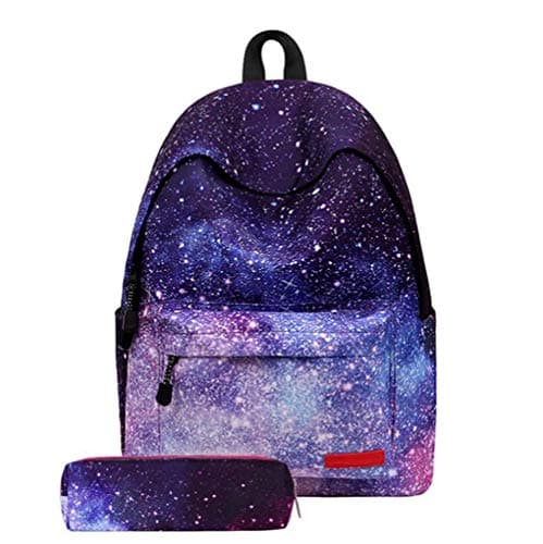 SAI Women Canvas Backpack Stylish Galaxy Star Universe Space Backpack Girls School Backbag Stars Laptop Backpack