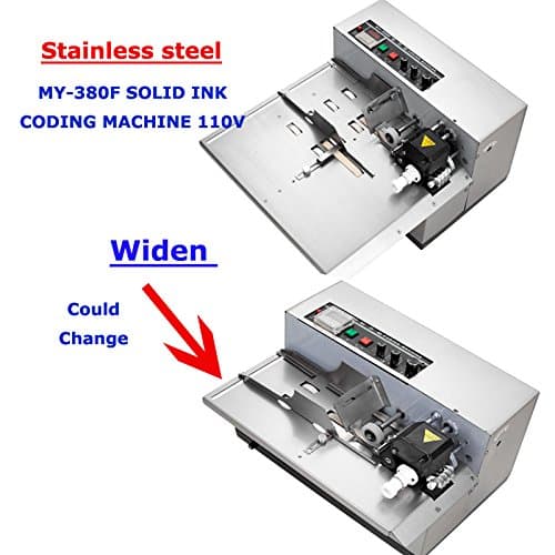 MY-380F Stainless Steel Auto Dry Ink Coding Machine Print Date Label 110V 60Hz