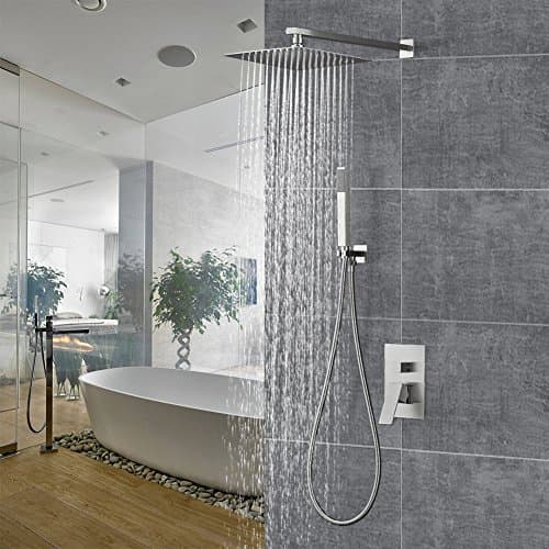 10''Shower System 10'' Rainhead 12'' Shower System (10 Inch Square Rain Shower Systems Stainless)