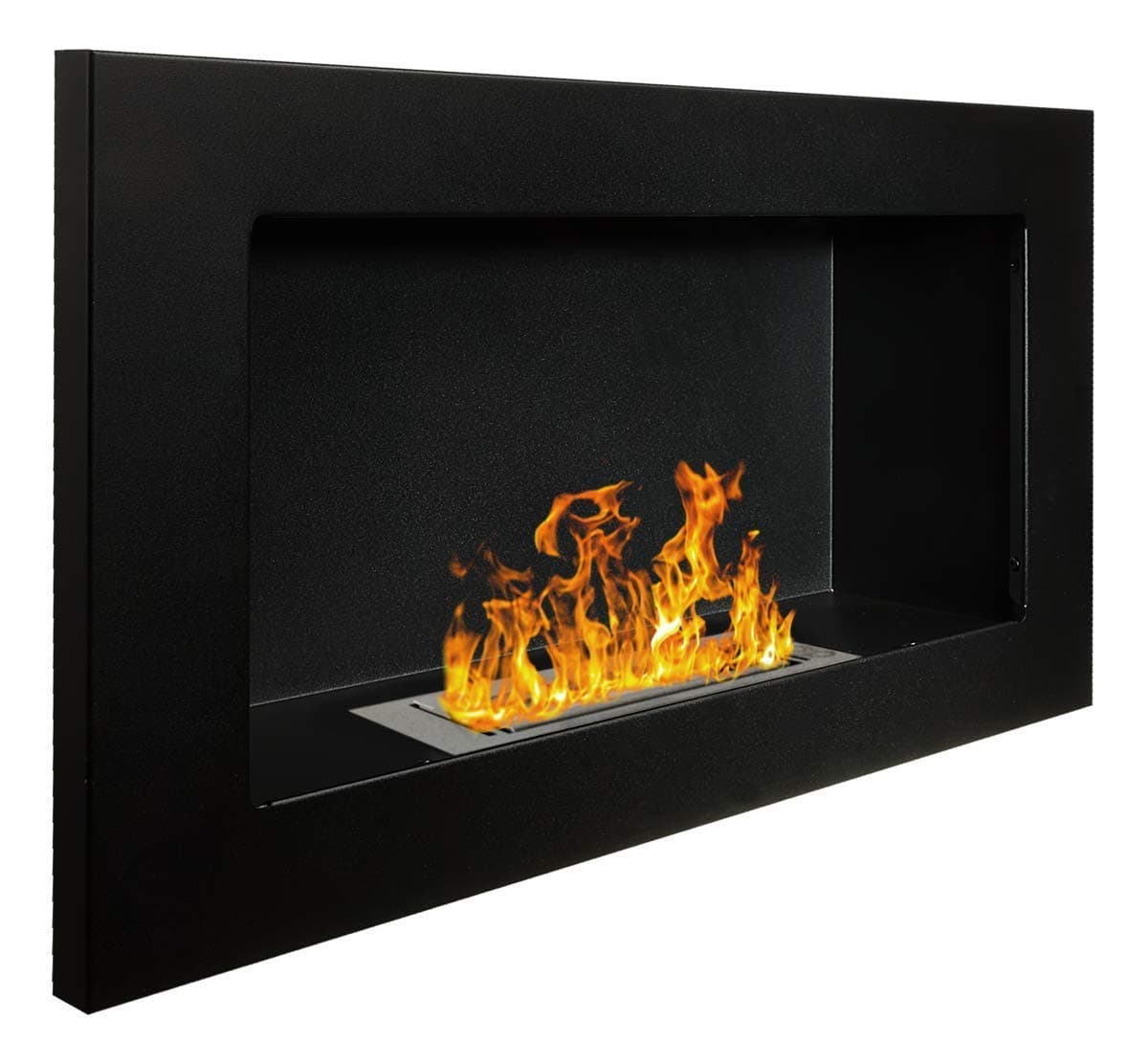 Campo24 65er with White Stones and Burner BioEthanol Fireplace