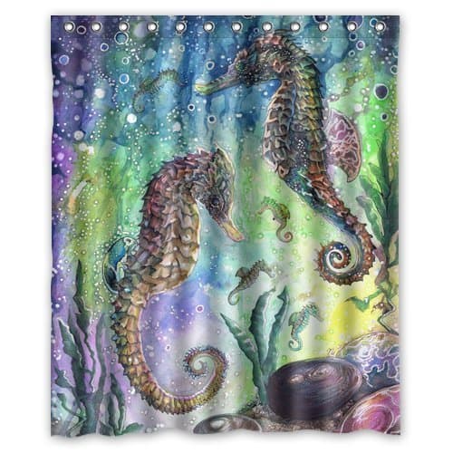 ATal 60"(w) x 72"(h) Funny Get Naked Pattern 100% Polyester Bathroom Shower Curtain Shower Rings Included